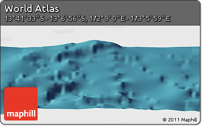 Satellite Panoramic Map of the Area around 13° 24' 15" S, 172° 37' 30" E