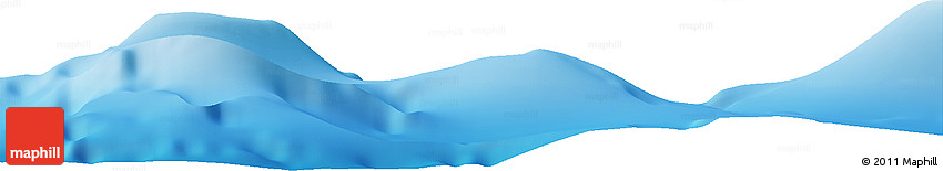 Shaded Relief Horizon Map of the Area around 13° 24' 15" S, 176° 43' 29" W