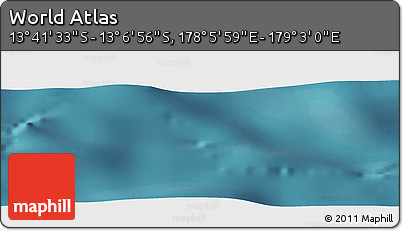 Satellite Panoramic Map of the Area around 13° 24' 15" S, 178° 34' 29" E