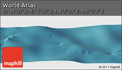 Satellite Panoramic Map of the Area around 13° 24' 15" S, 178° 34' 29" E