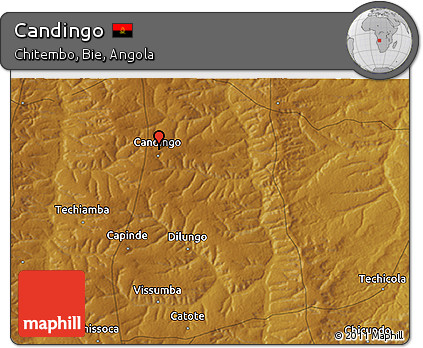 Physical 3D Map of Candingo