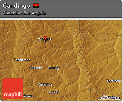 Physical 3D Map of Candingo