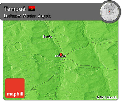 Political 3D Map of Tempué