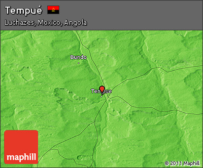 Political 3D Map of Tempué