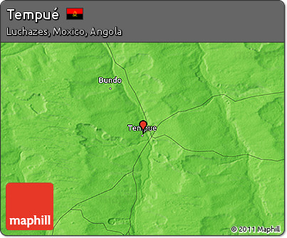 Political 3D Map of Tempué