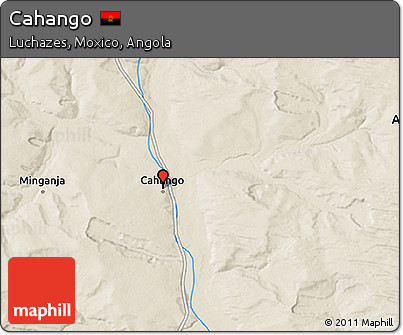 Shaded Relief 3D Map of Cahango