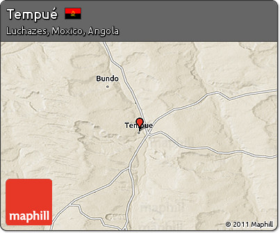 Shaded Relief 3D Map of Tempué