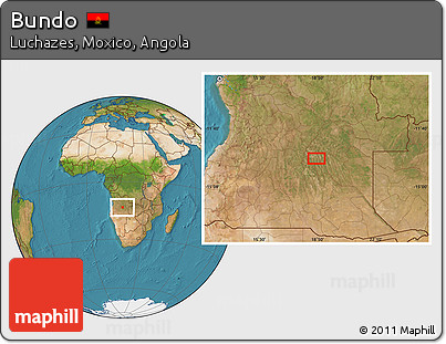 Satellite Location Map of Bundo