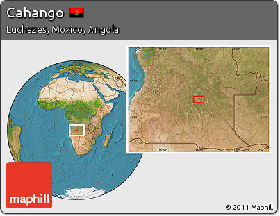 Satellite Location Map of Cahango