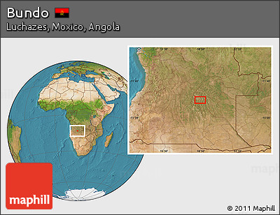 Satellite Location Map of Bundo