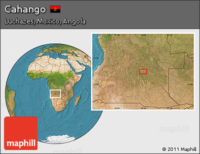 Satellite Location Map of Cahango