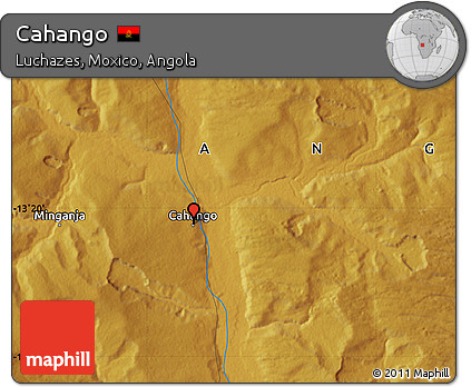 Physical Map of Cahango