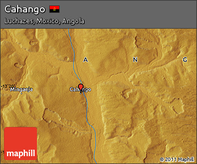 Physical Map of Cahango