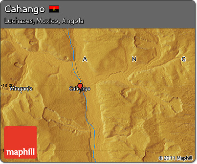 Physical Map of Cahango