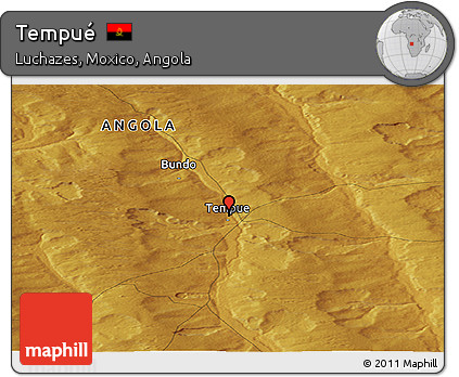 Physical Panoramic Map of Tempué
