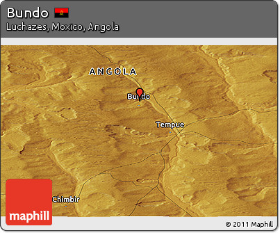 Physical Panoramic Map of Bundo