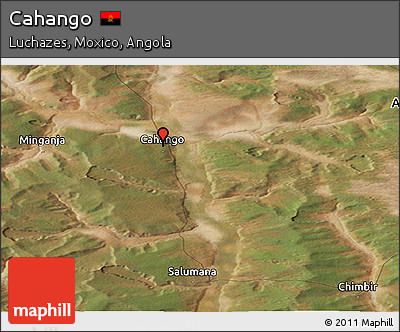 Satellite Panoramic Map of Cahango
