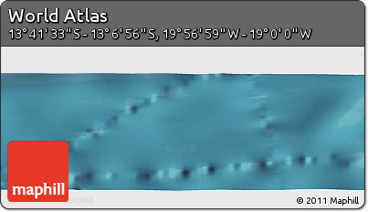 Satellite Panoramic Map of the Area around 13° 24' 15" S, 19° 28' 30" W