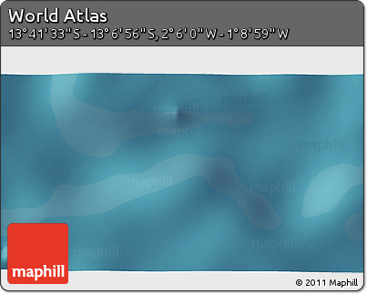Satellite 3D Map of the Area around 13° 24' 15" S, 1° 37' 30" W
