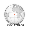 Outline Map of the Area around 13° 24' 15" S, 1° 37' 30" W, rectangular outline