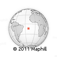 Outline Map of the Area around 13° 24' 15" S, 20° 19' 30" W, rectangular outline