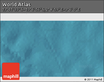Satellite 3D Map of the Area around 13° 24' 15" S, 2° 37' 30" E