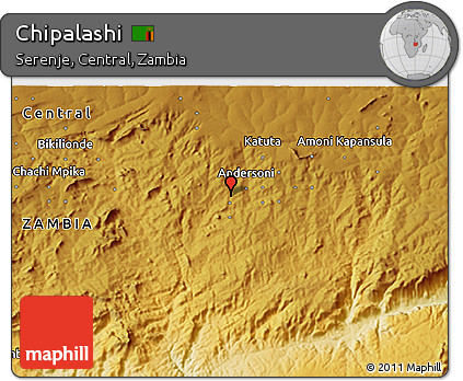 Physical 3D Map of Chipalashi