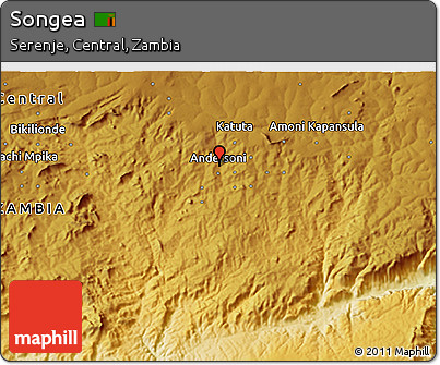Physical 3D Map of Songea