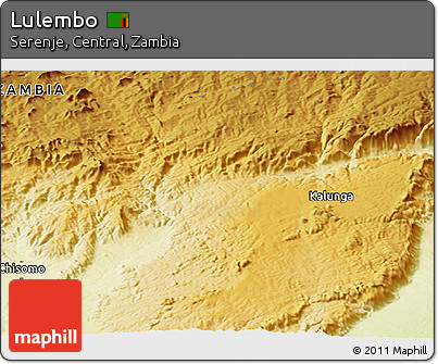 Physical Panoramic Map of Lulembo