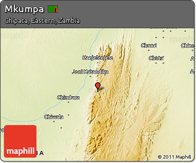 Physical 3D Map of Mkumpa