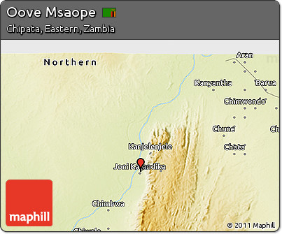Physical 3D Map of Oove Msaope
