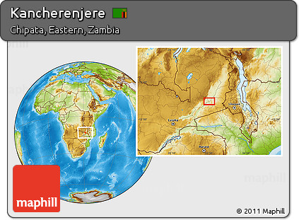 Physical Location Map of Kancherenjere