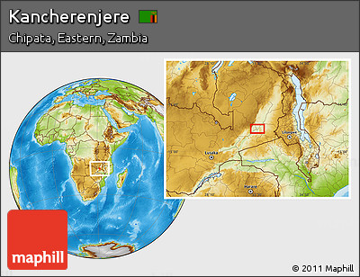 Physical Location Map of Kancherenjere
