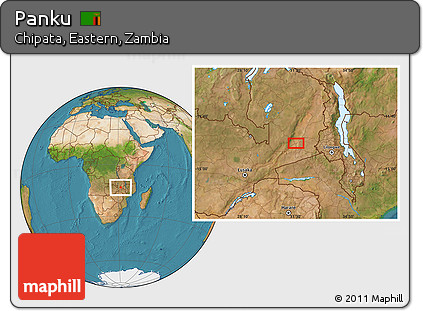 Satellite Location Map of Panku