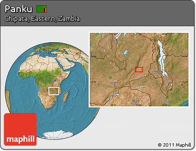 Satellite Location Map of Panku