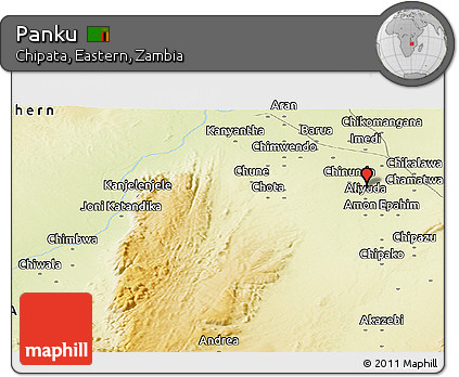 Physical Panoramic Map of Panku