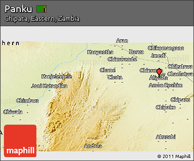 Physical Panoramic Map of Panku
