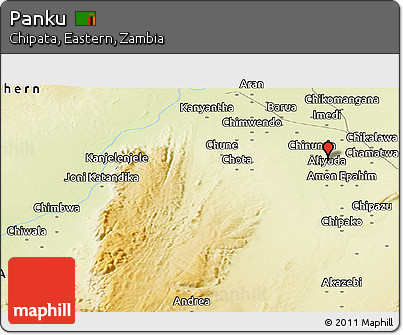Physical Panoramic Map of Panku