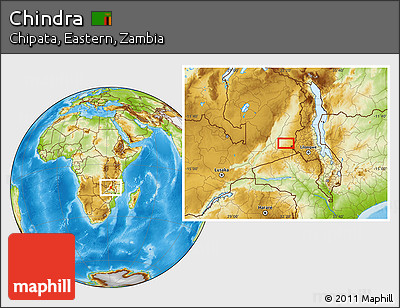 Physical Location Map of Chindra