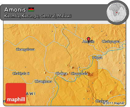 Political 3D Map of Amonis