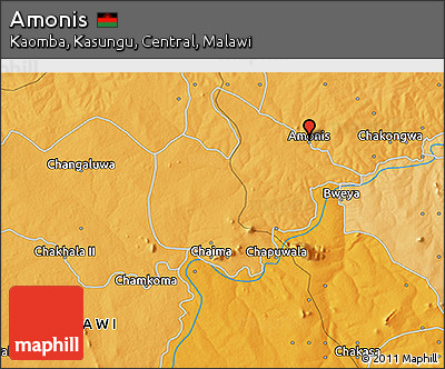 Political 3D Map of Amonis