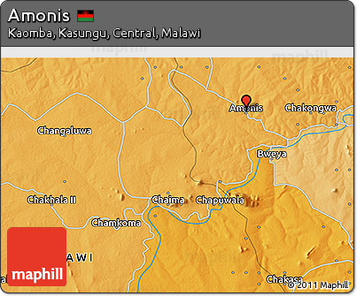 Political 3D Map of Amonis
