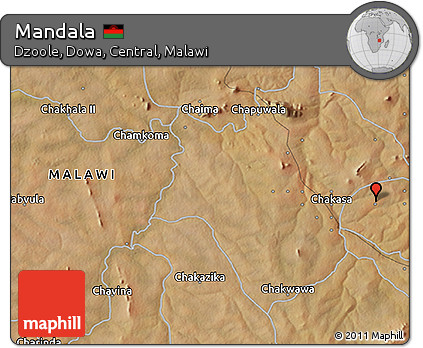 Satellite 3D Map of Mandala