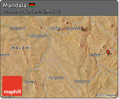 Satellite 3D Map of Mandala
