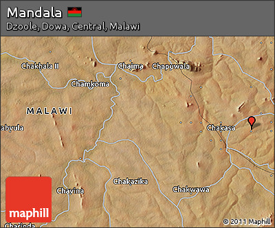 Satellite 3D Map of Mandala