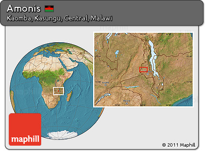 Satellite Location Map of Amonis