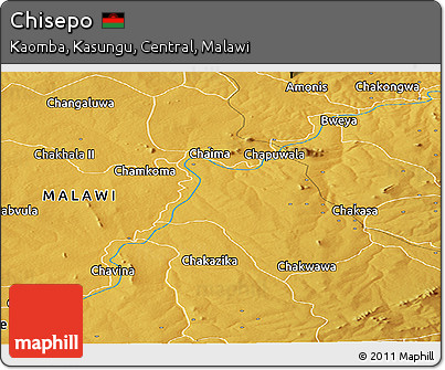 Physical Panoramic Map of Chisepo