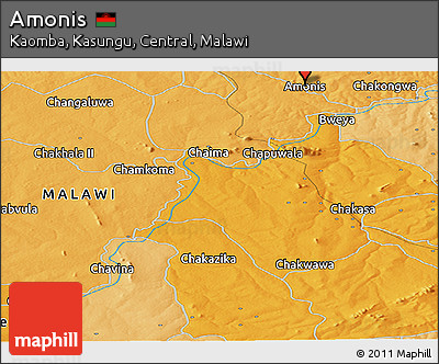 Political Panoramic Map of Amonis