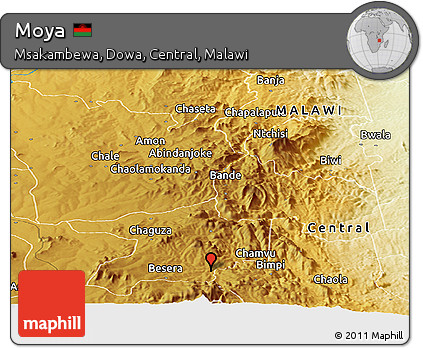 Physical Panoramic Map of Moya