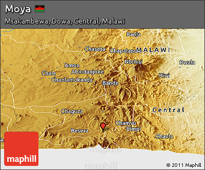 Physical Panoramic Map of Moya